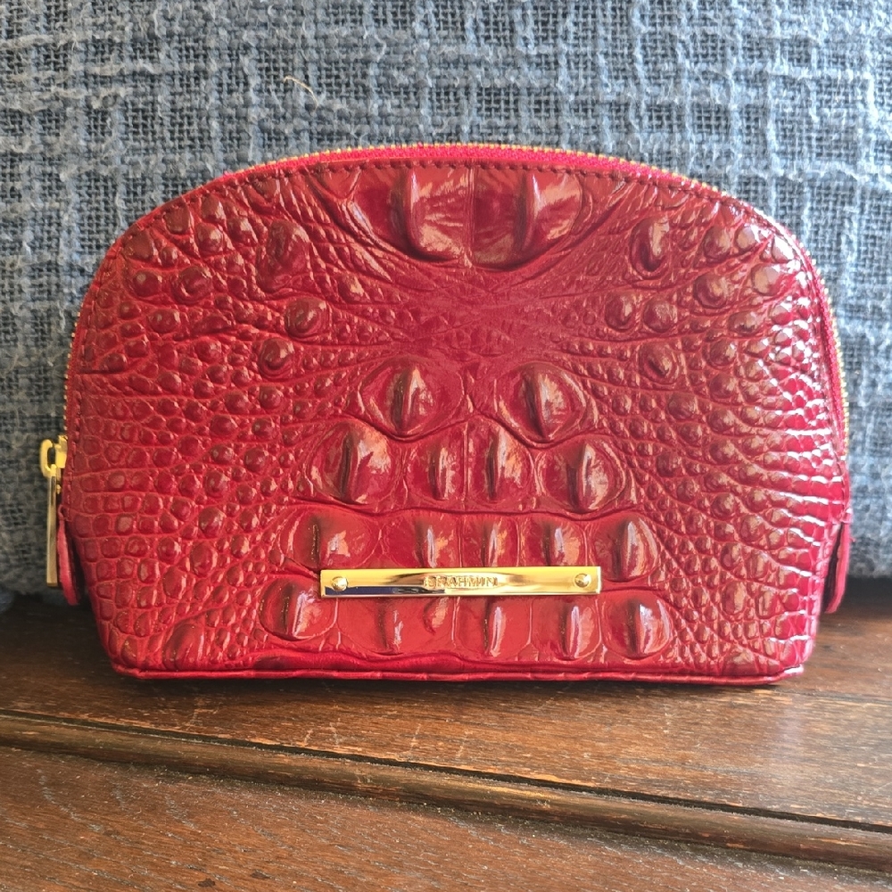 Brahmin Dany Cosmetic Bag in the red Heartbreaker Melbourne Style